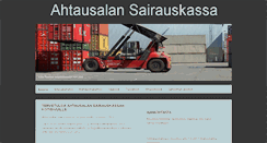 Desktop Screenshot of ahtausalansairauskassa.fi