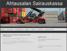 Tablet Screenshot of ahtausalansairauskassa.fi